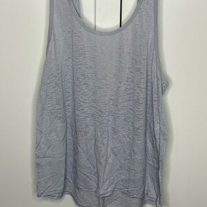 Lululemon Athletica Light Gray born out  Tank Top